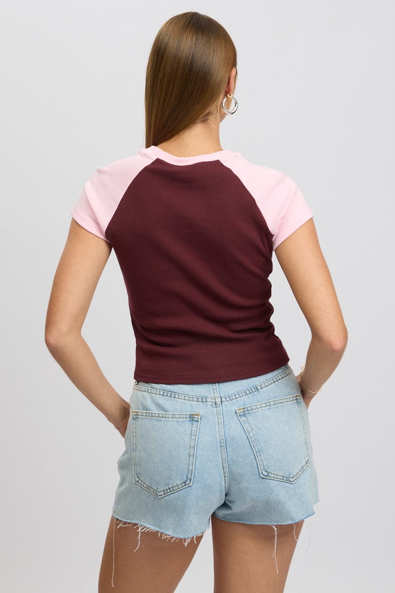 Red Graphic Tee Short Sleeve