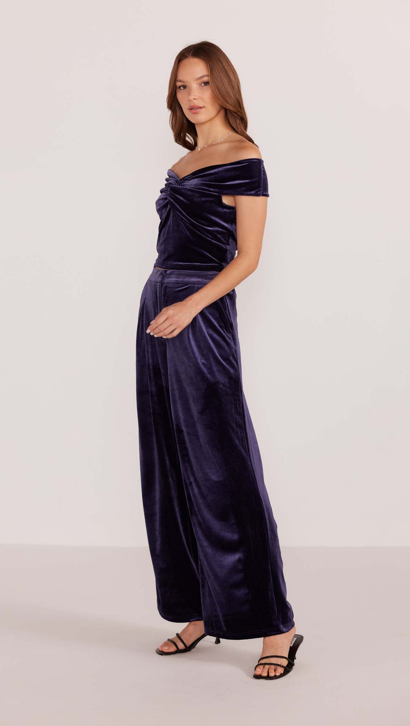 Nisha Velvet Off Shoulder Top - Final Sale