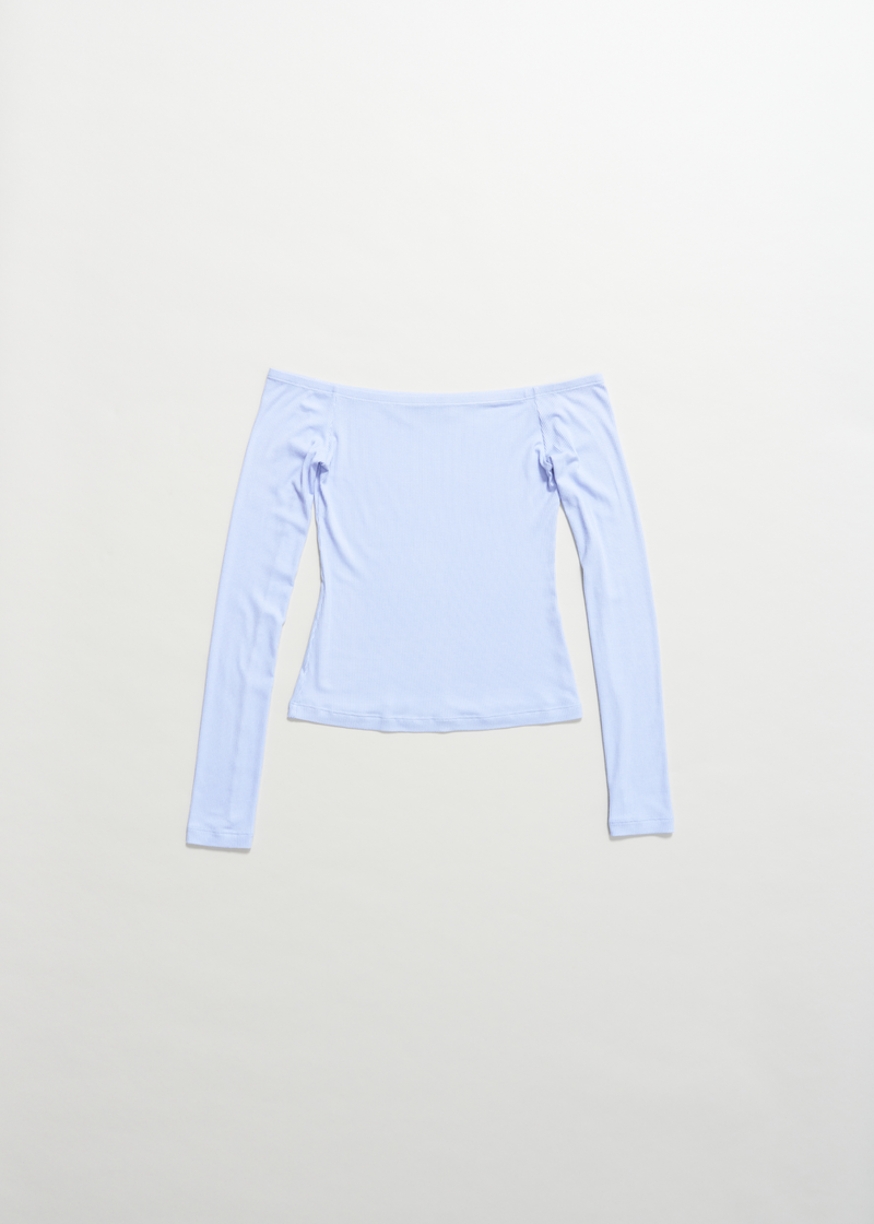 Composure Off-Shoulder Top ~ Glacier