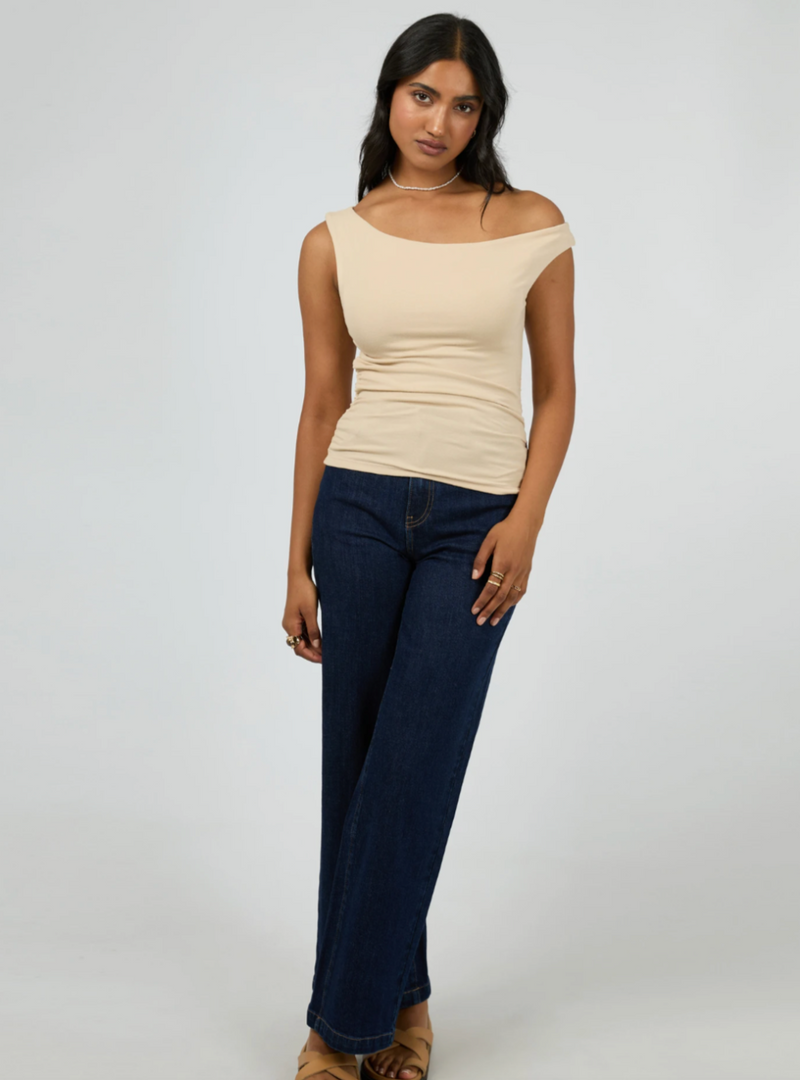 Kylie Off The Shoulder Top - Oat