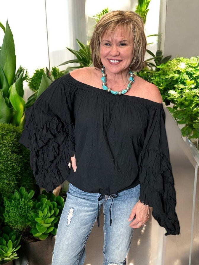 Midnight Off Shoulder  - Jaded Gypsy