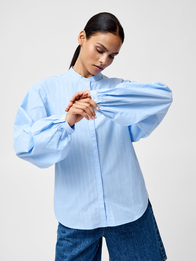 Annesy Stripe Cut Out Shirt