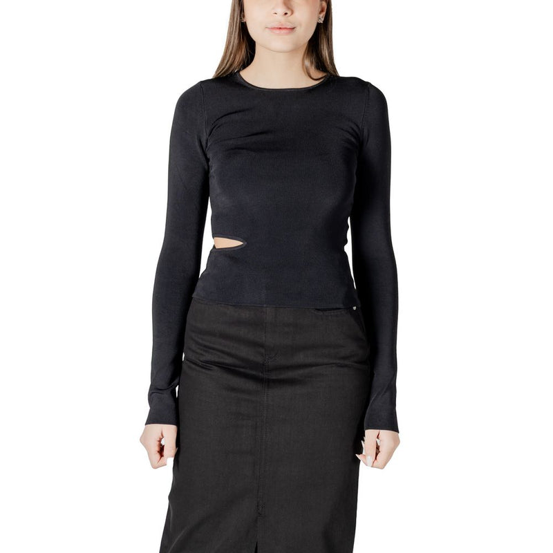 Calvin Klein Jeans Black Cut Out Detail Top for Women