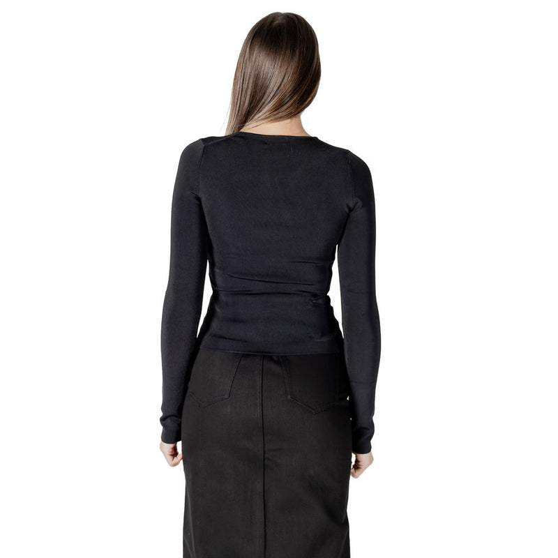 Calvin Klein Jeans Black Cut Out Detail Top for Women