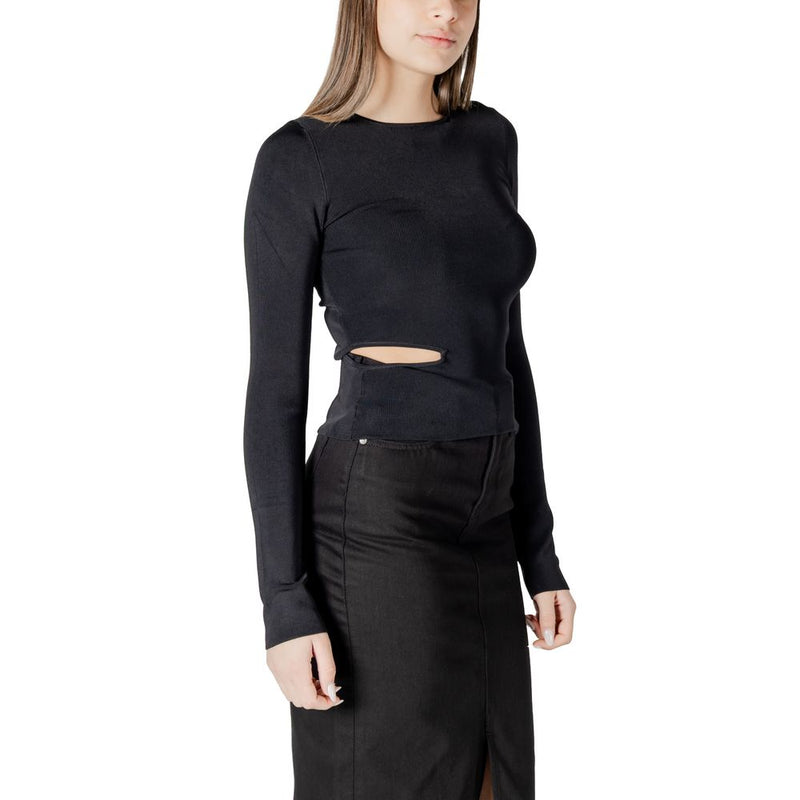 Calvin Klein Jeans Black Cut Out Detail Top for Women