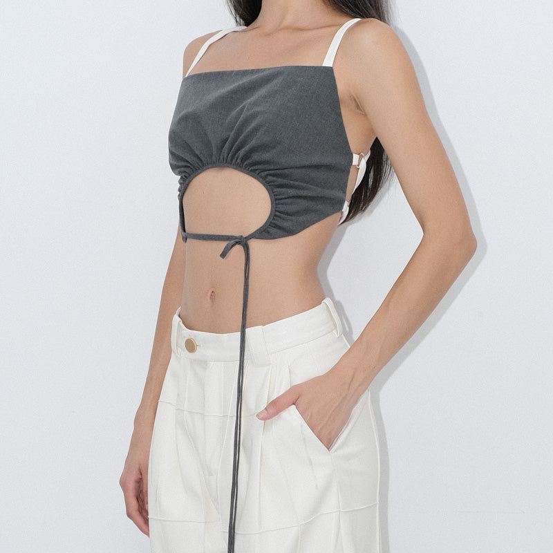 Double TR Cut out Tank Top