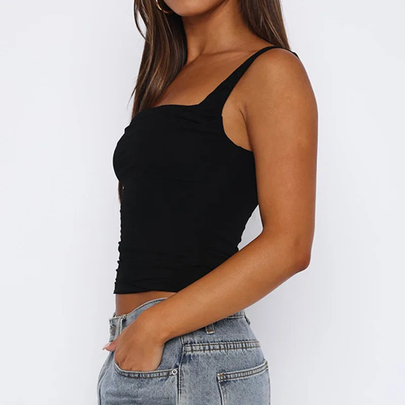 Trendora Backless Slim Tank Top – Sexy Sleeveless Summer Streetwear
