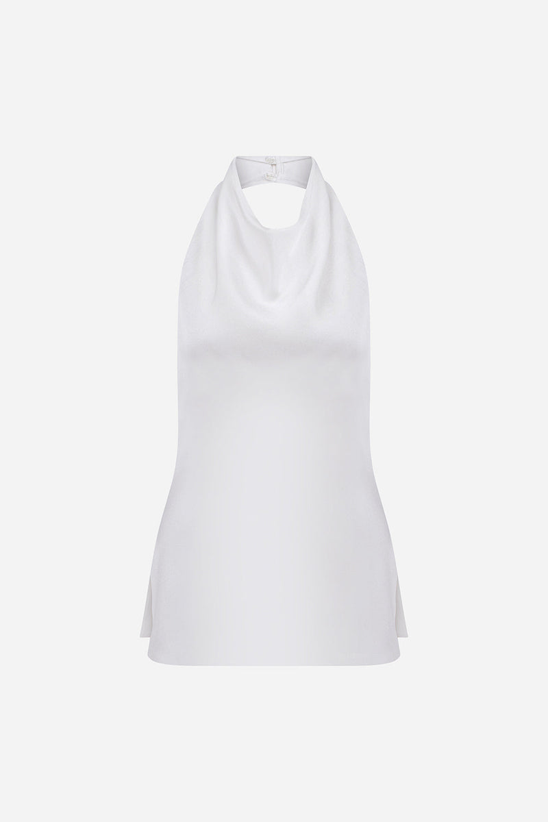 Anika - Satin Backless Top