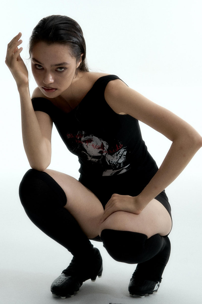 Backless Slim Fit Tee