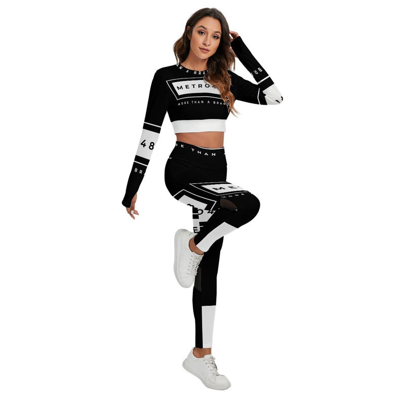 Metro48 Women's Sport Set With Backless Top And Leggings