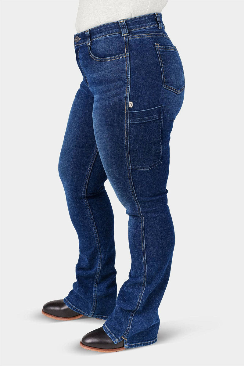 John Deere X Dovetail Workwear Into Town Bootcut Jean in Indigo Denim