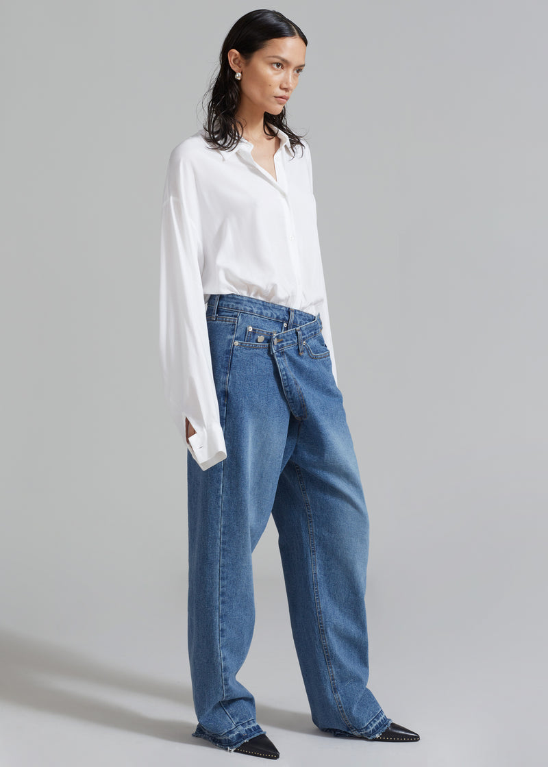 Andrea Denim Pants - Medium Wash
