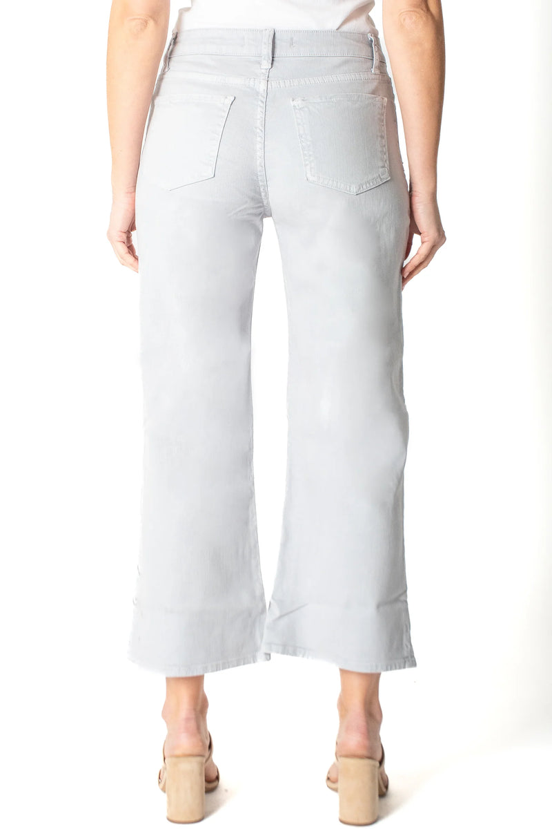 Fidelity Hyacinth High Wide Crop Women's Denim
