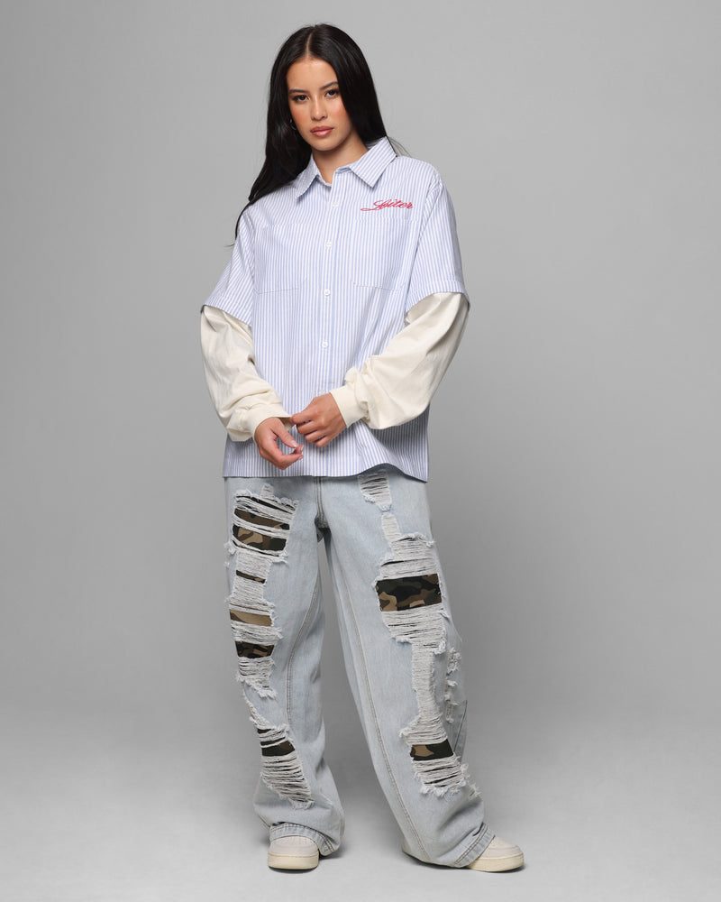 Loiter Collateral Distressed Jeans Denim Camo