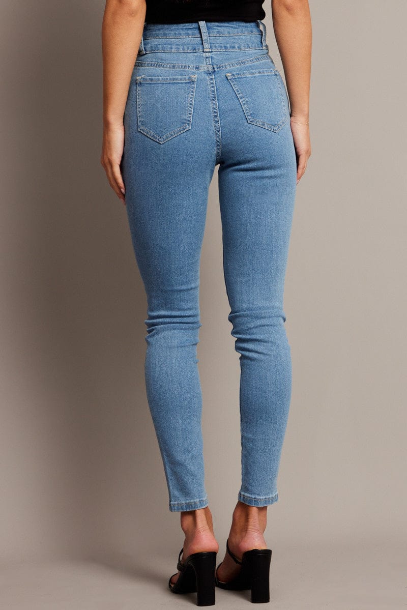 Denim Skinny Jean High Waist