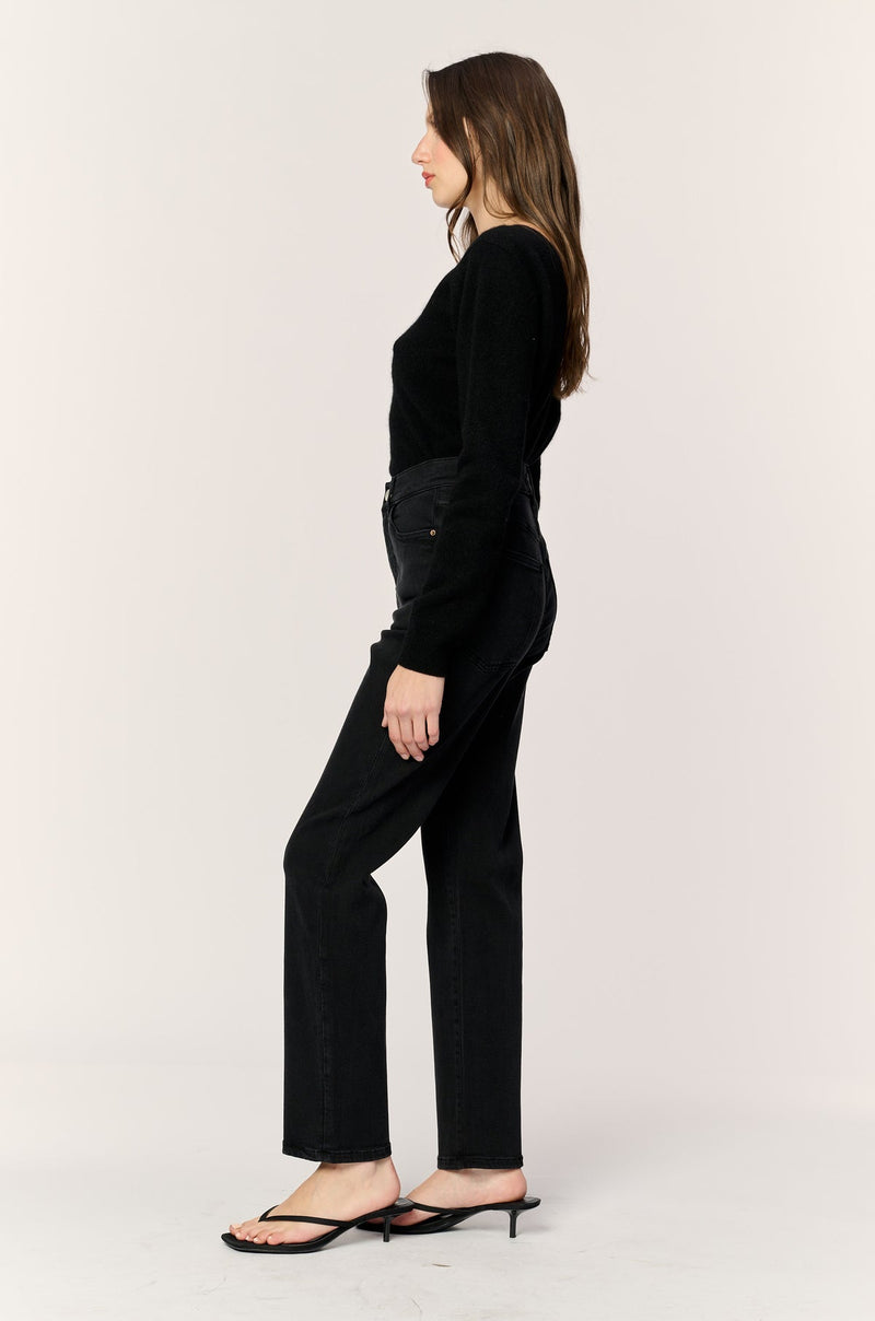 Warp + Weft ASE Stretch Straight Denim In Jet Black