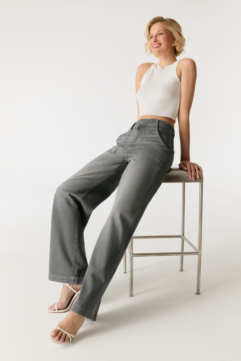 Jeans Lulu Grey Vintage