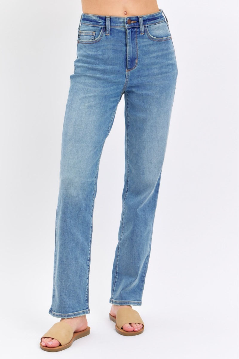 Judy Blue High Waist Straight Denim Jeans 8602