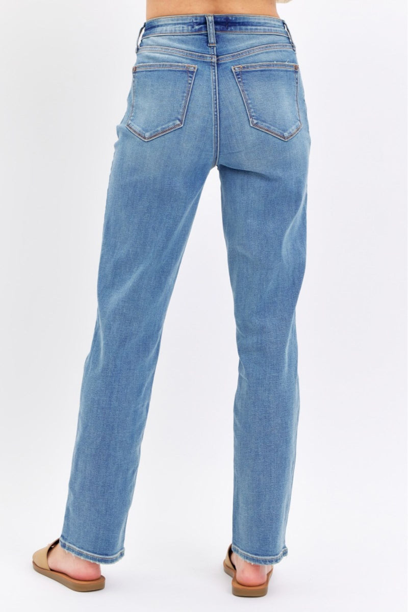 Judy Blue High Waist Straight Denim Jeans 8602