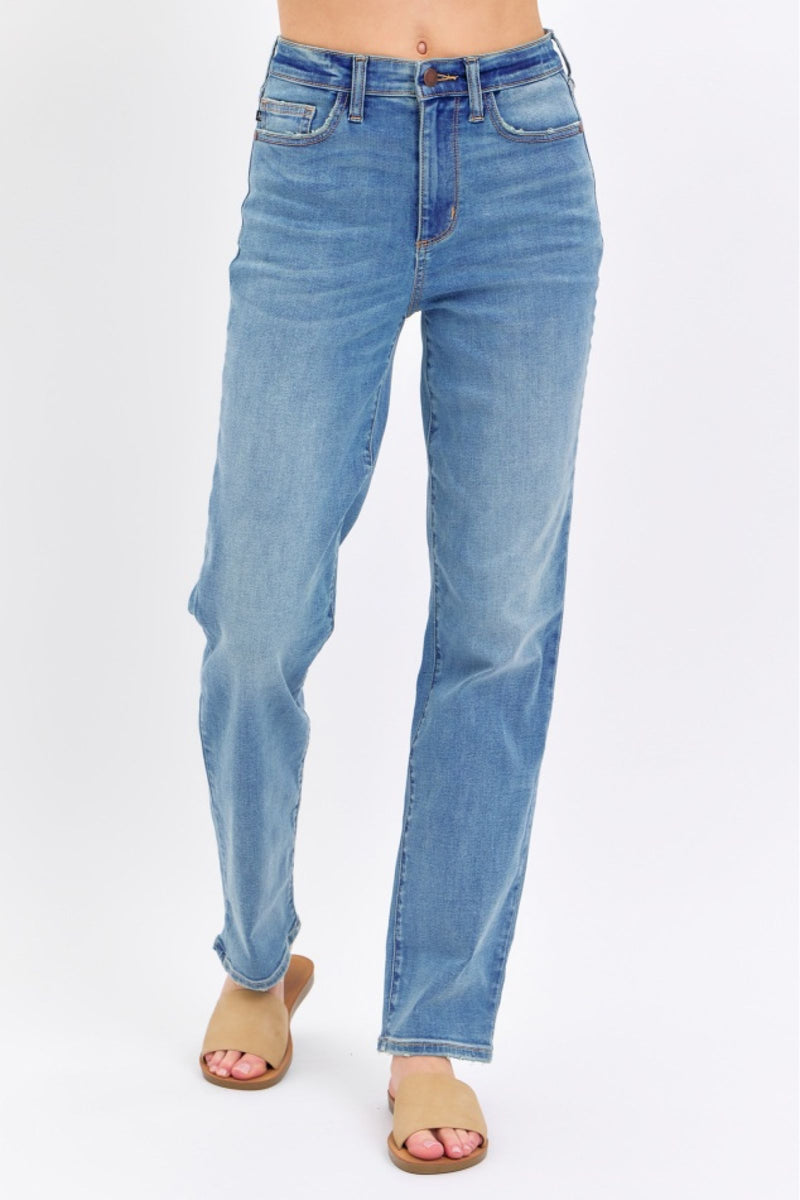 Judy Blue High Waist Straight Denim Jeans 8602