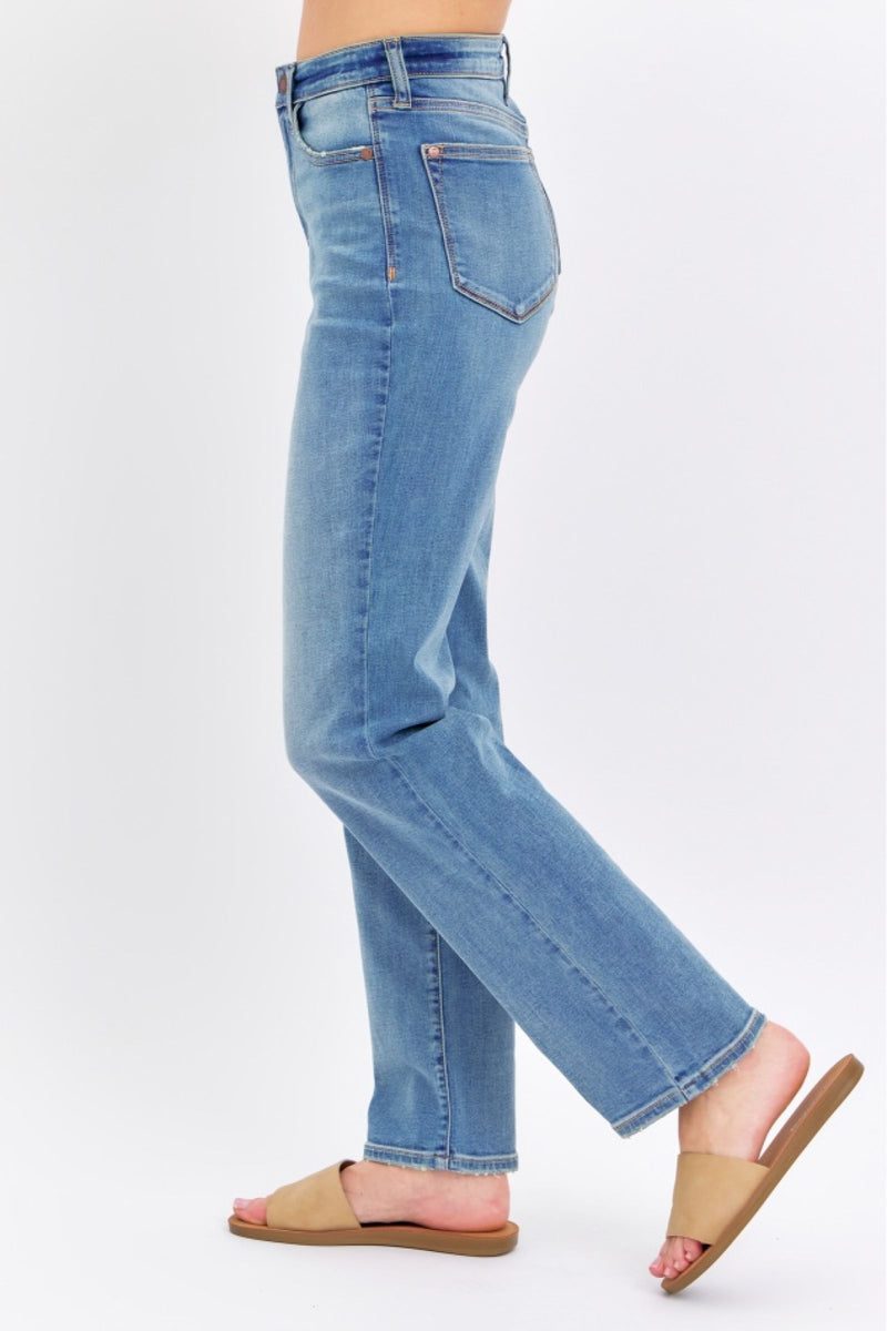 Judy Blue High Waist Straight Denim Jeans 8602