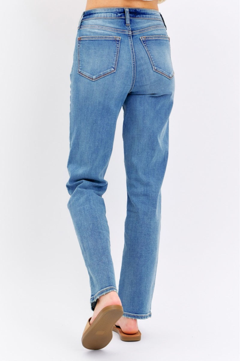 Judy Blue High Waist Straight Denim Jeans 8602