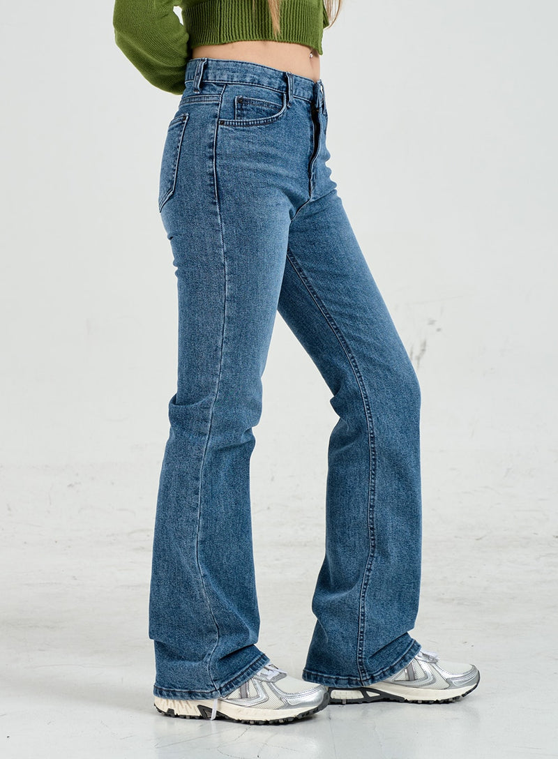 Semi Bootcut Denim Pants CO12