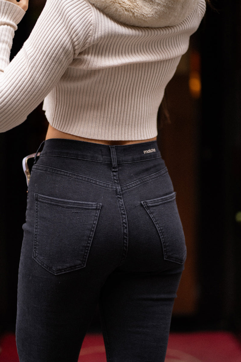 MOM HIGH RISE - BLACK