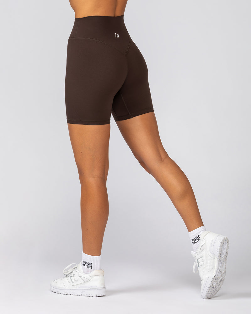 Liberty Zero Rise Bike Shorts - Cocoa