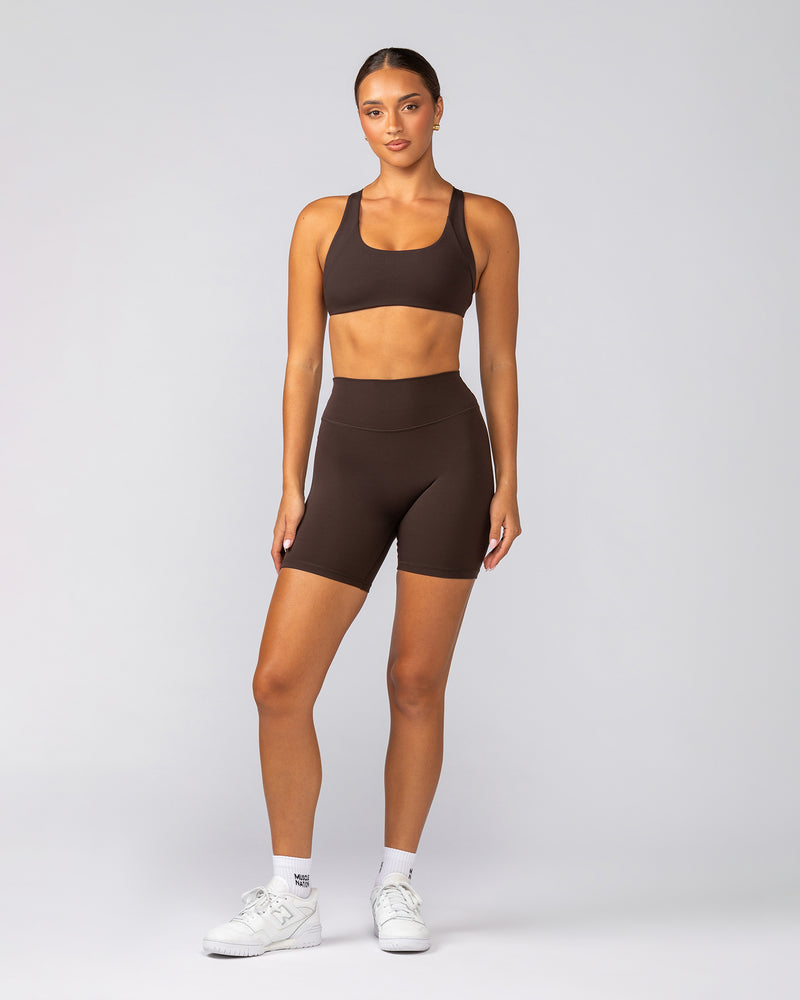 Liberty Zero Rise Bike Shorts - Cocoa