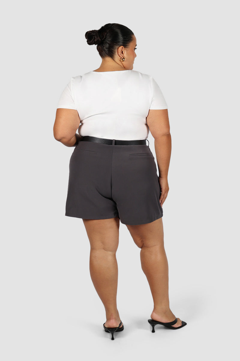 WYATT SHORT DEEP CHARCOAL