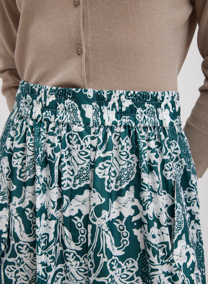 Recycled Nylon Batik Full Skirt