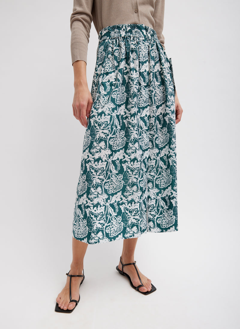 Recycled Nylon Batik Full Skirt