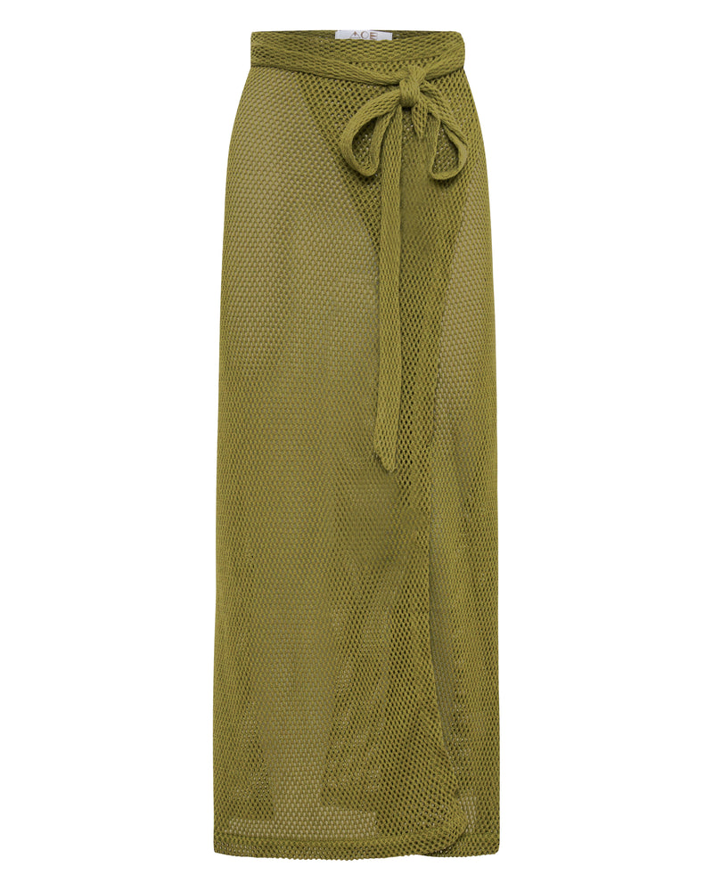 Verona Wrap Skirt - Pistachio