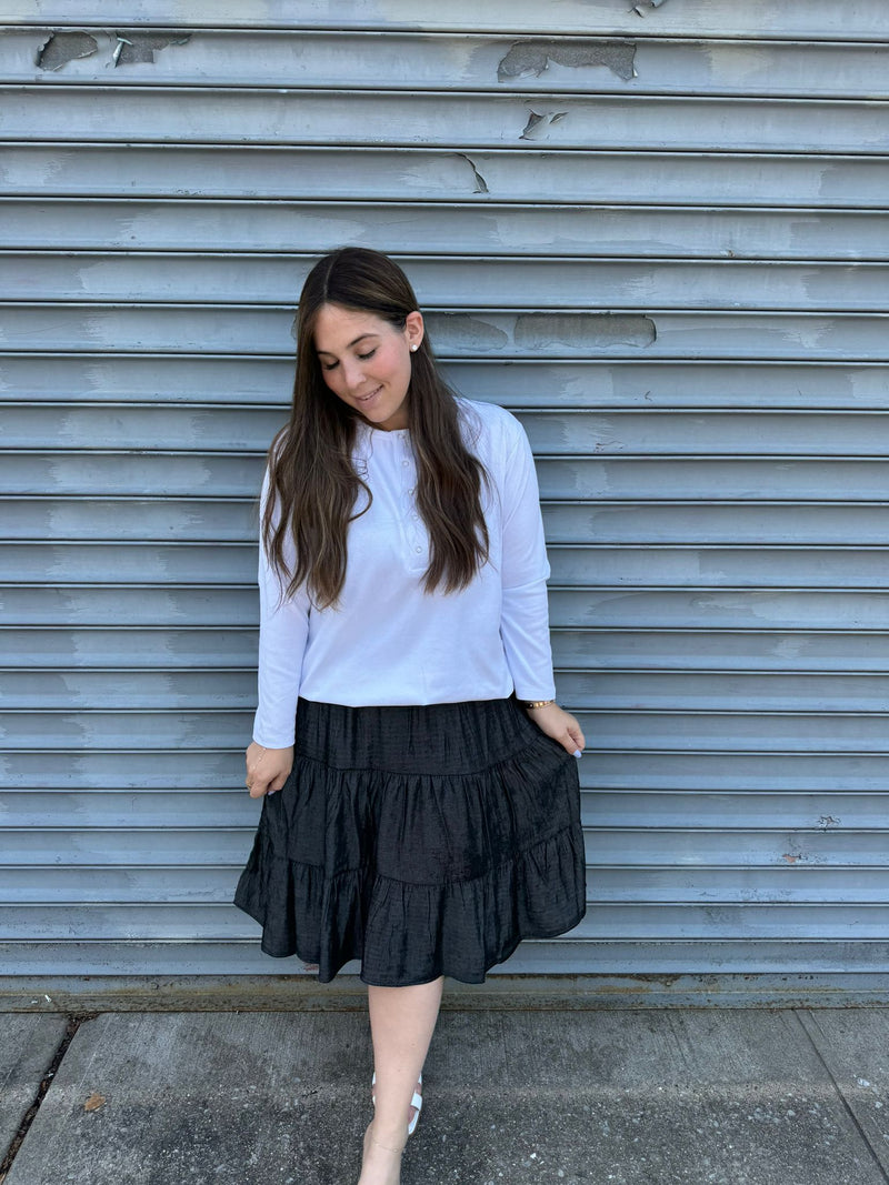 Evie's Denim Ruffle Skirt