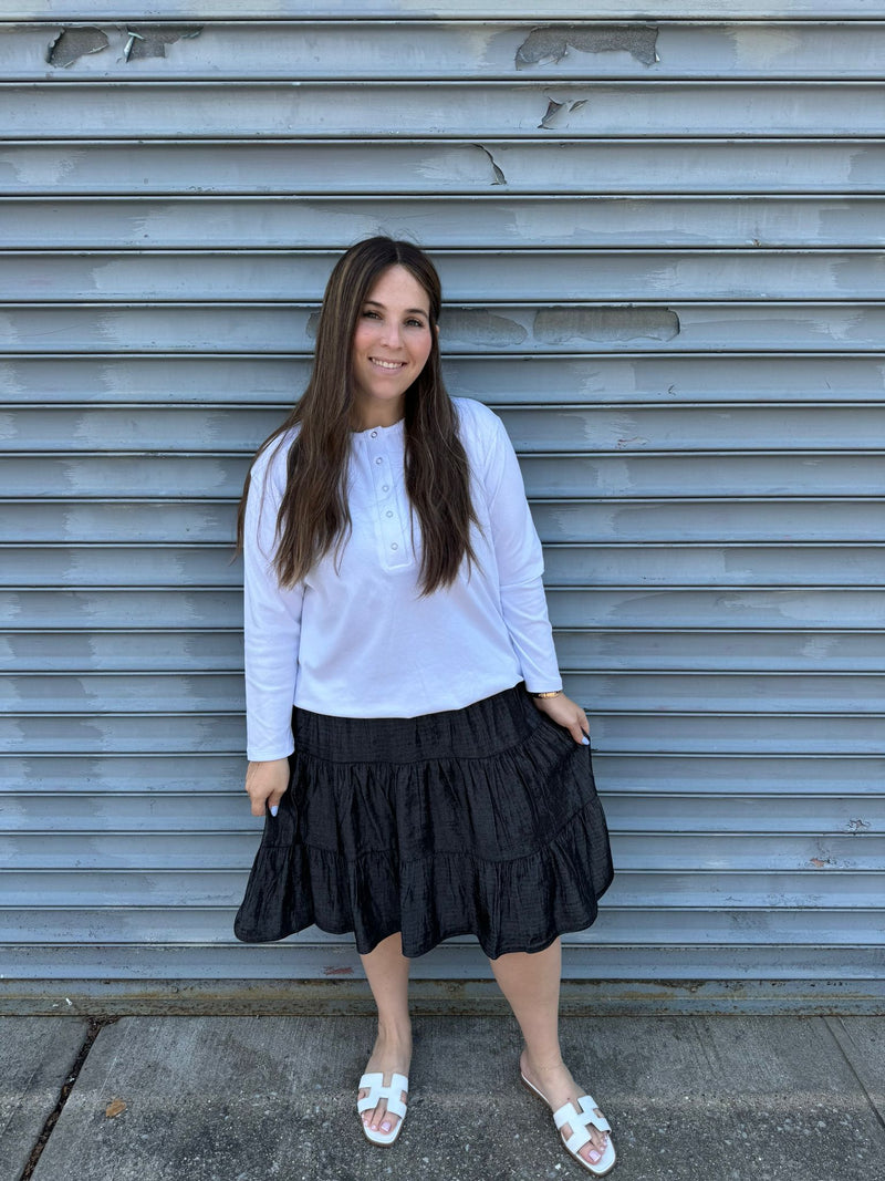 Evie's Denim Ruffle Skirt
