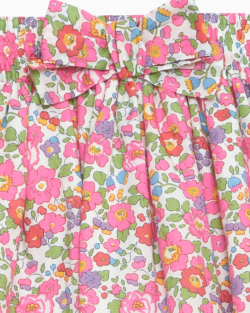 Bow Skirt in Pink Betsy