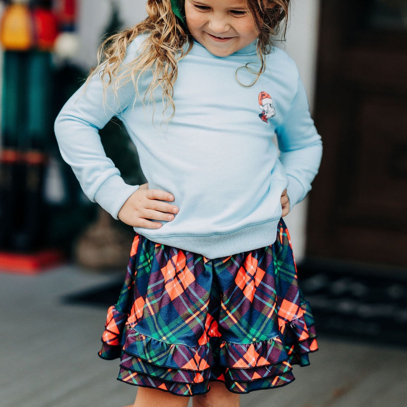 Ruffle Skort - Festive Plaid