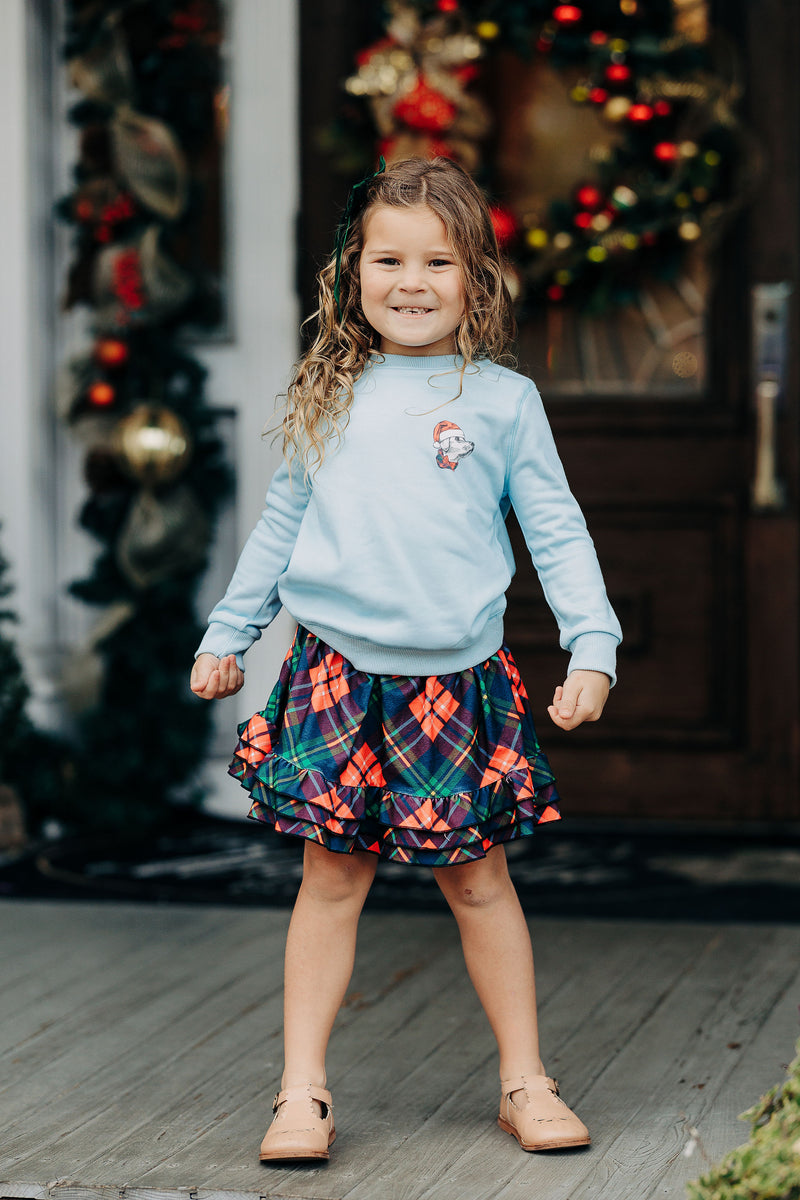 Ruffle Skort - Festive Plaid