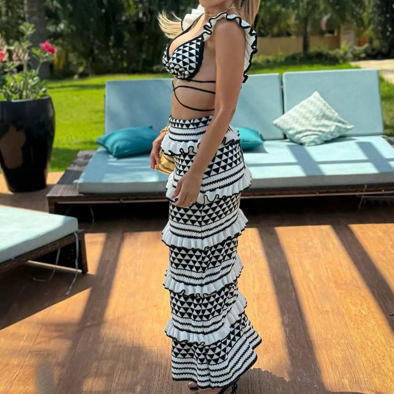 St. Tropez Crotchet Skirt Set (PRE-ORDER)