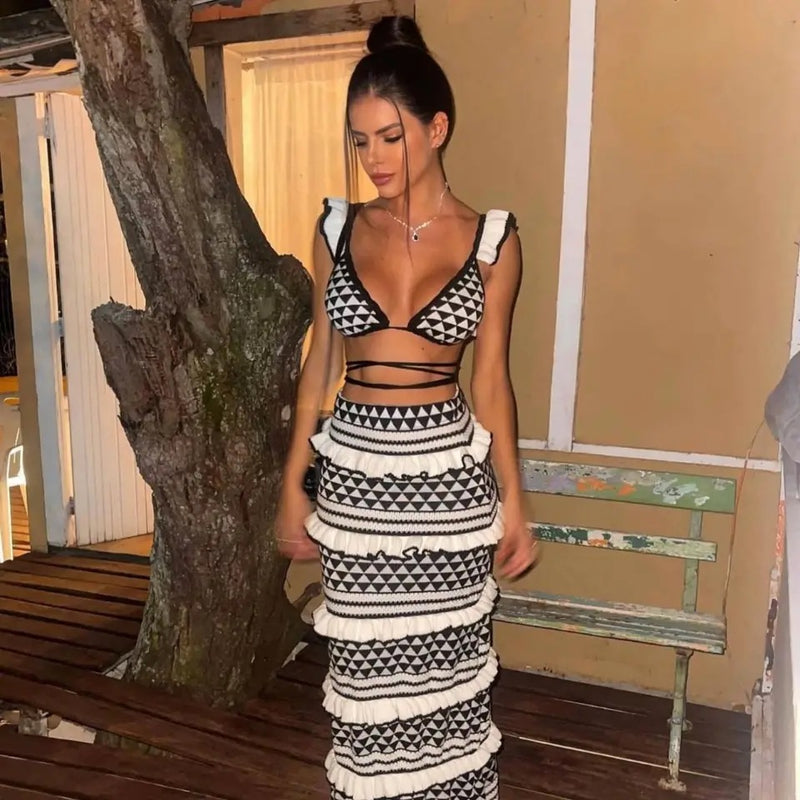 St. Tropez Crotchet Skirt Set (PRE-ORDER)