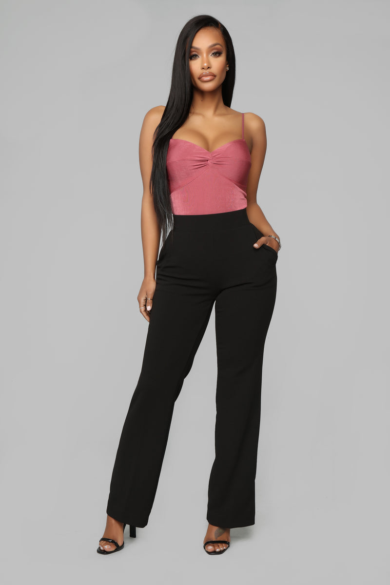 Celine Aria Wide Leg Pants - Black