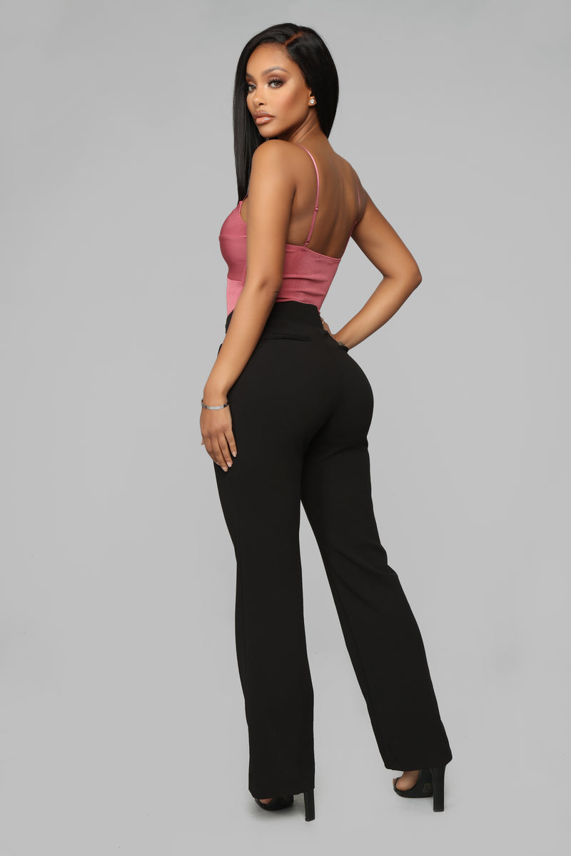 Celine Aria Wide Leg Pants - Black