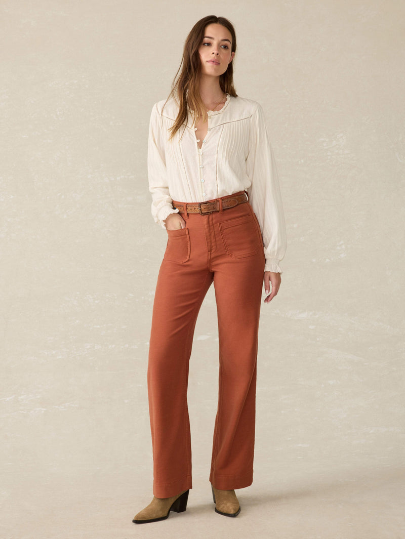 Stretch Terry Patch Pocket Pant - Imperial Topaz