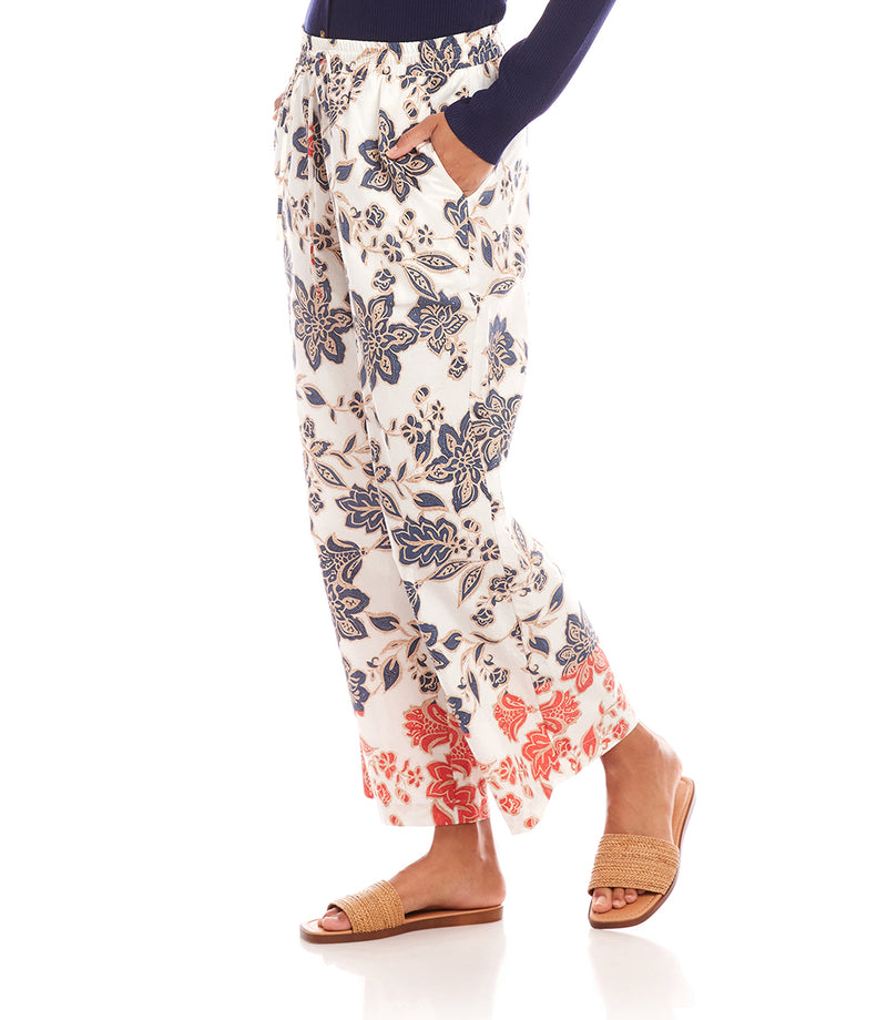 Drawstring Cropped Pants
