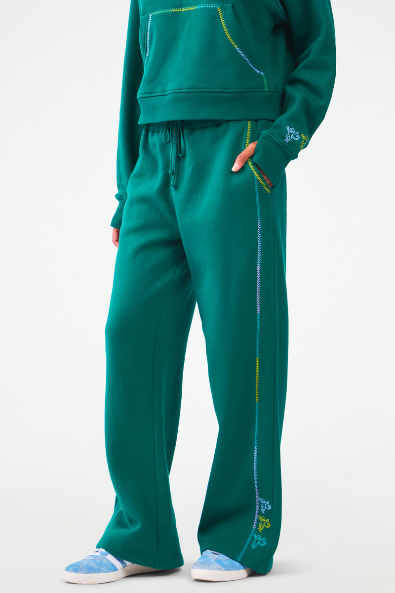 Monkey Embroidered Turner Pant