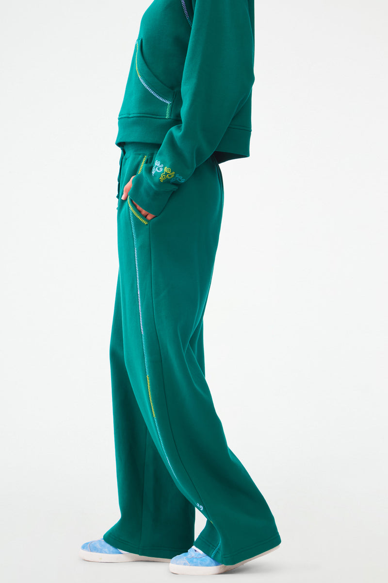 Monkey Embroidered Turner Pant