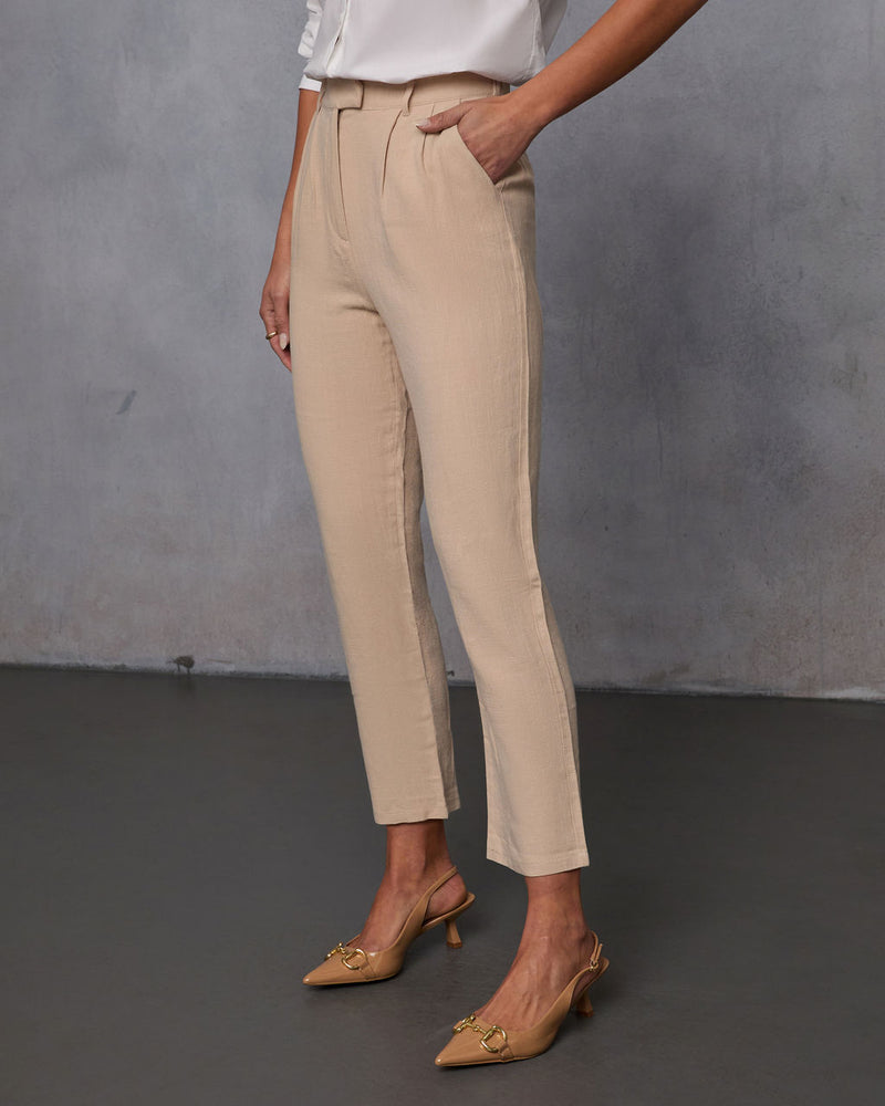 Barbara High Rise Trouser Pants