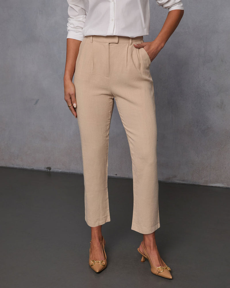 Barbara High Rise Trouser Pants