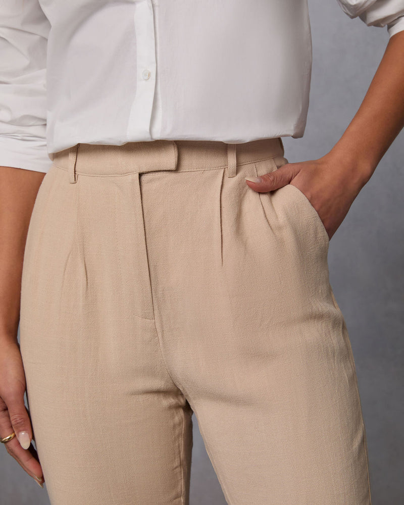 Barbara High Rise Trouser Pants